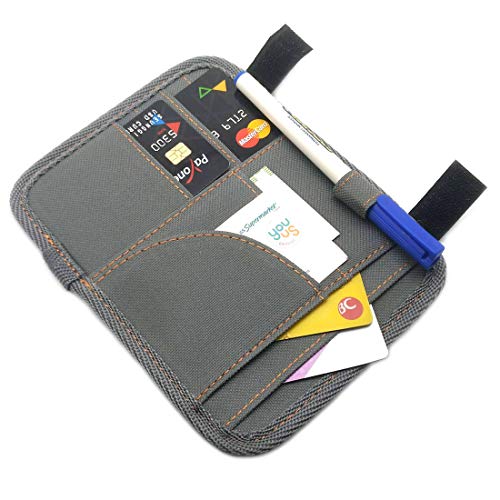 Four-level pockets Car Sun Visor Organizer Storage Bag Holder CD Case Card Pocket Pouch