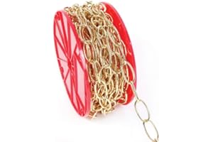KOCH INDUSTRIES Koch 791826 Trade Size #10 by 50-Feet, Decorator Chain, Hanging Lights Chain, Brass Plated, up to 45 lbs. Working Load Limit