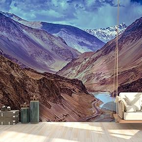 Wall Mural Magnificent Mountain View Removable Wallpaper Wall Sticker for Bedroom Living Room - 66x96 inches