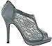 TRENDS SNJ Women's Lace Bridal High Heel Platform Peep Toe Shootie