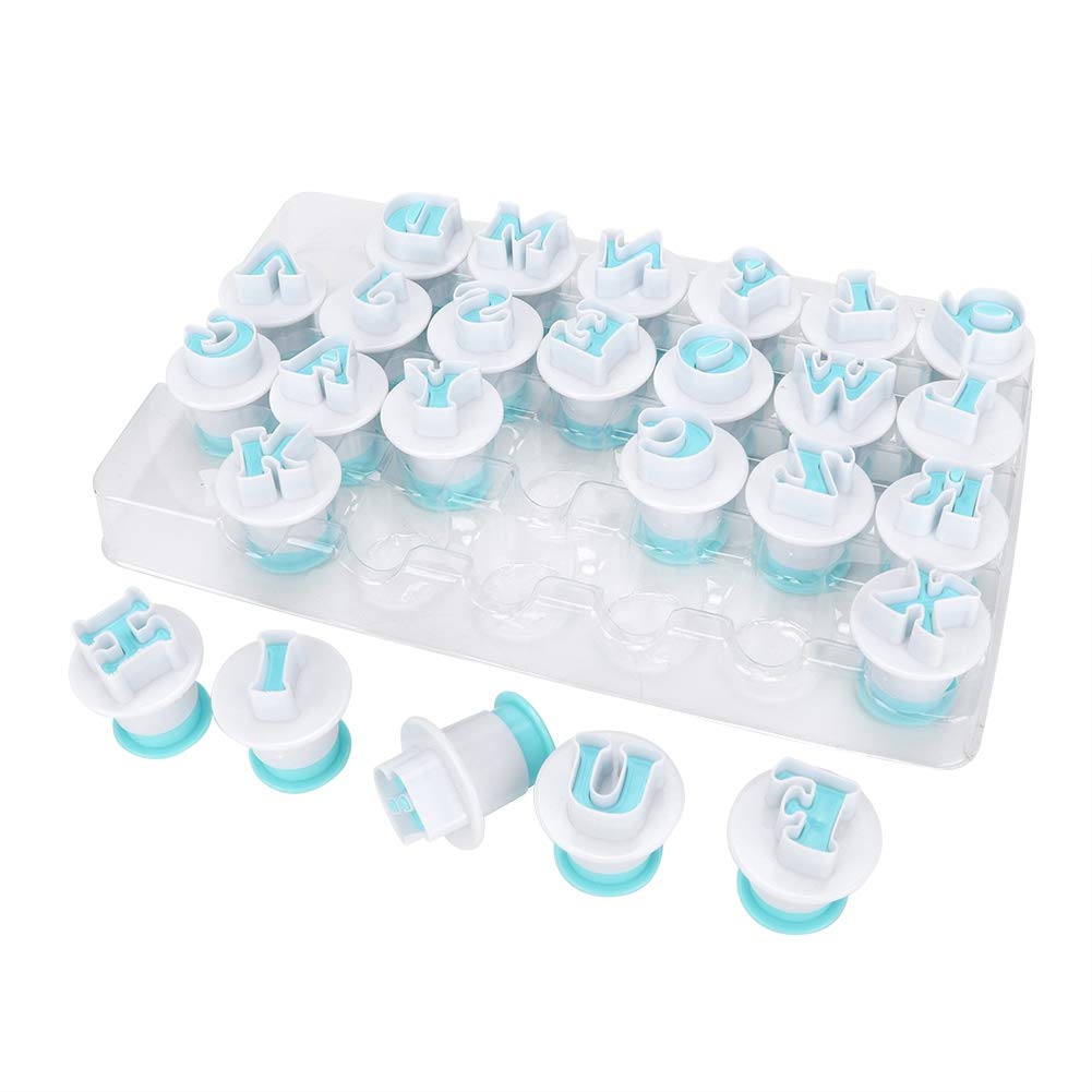 26PCS Letter - Shape DIY Biscuit Baking Mold Cookie Mold Cutter Set Fondant Easy to Clean(#1)