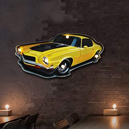 VVDF American Style Retro Metal Industrial Bar LED Sign, LED Neon Sign Vintage Wall Hanging Decoration