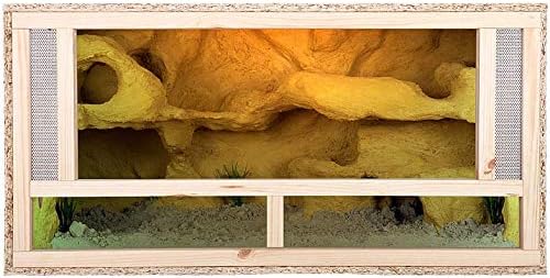Large Wooden Reptile Vivarium 50 x 100 x 50 cm Indoor Terrarium Front Ventilation Snakes & Lizzards 20 x 39 x 20 Inch