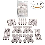 Felt's Company (152 Piece) Felt Furniture Pads, Heavy Duty, Eco-Friendly, Hardwood Floor Protectors, Large Value Pack - Oatmeal