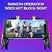 qwrew05 K21 PUGB Helper 4 Finger Linkage Game Handle Peace Elite Fast Shooting Button Controller for PUBG Rules of Survival Game Trigger Joystick Gamepad for 4-6.5″ iOS & Android Phonethumb 2