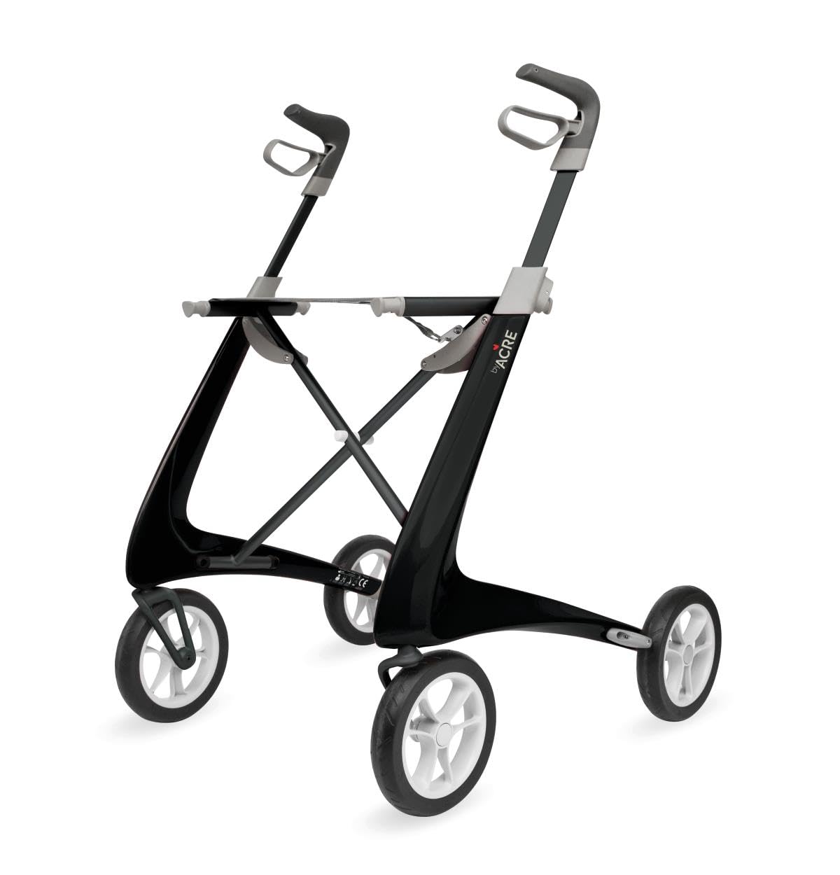 Photo 1 of *** READ COMMENTS*** CHECK PHOTOS POSTED-*****   byACRE Carbon Ultralight Rollator Walker with Organizer Bag, Wide Track, 18.5" x 24" Seat (W x H), Black