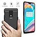Oneplus 6 Case, Dretal Carbon Fiber Shock Resistant Brushed Texture Soft TPU Phone case Anti-fingerprint Flexible Full-body Protective Cover For Oneplus 6 (6.3