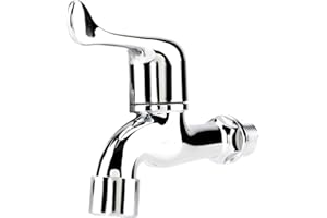 Water Faucet ABS Washing Machine Sink Basin Cold Water Tap Abs Drinking Water Faucet with Single Spout Tail Handle for Washin