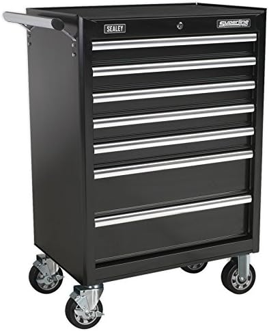 SealeyAp33479B Rollcab 7 Drawer With Ball Bearing Runners - Black