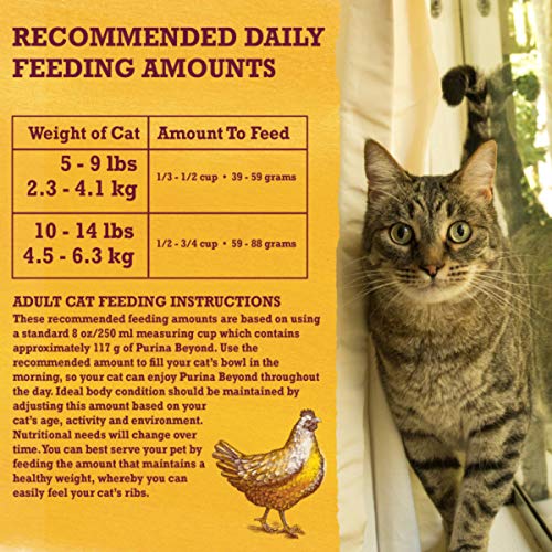 PURINA BEYOND NATURAL DRY CAT FOOD WHOLESOME INGREDIENTS FOR WHOLE HEALTH WHITE MEAT CHICKEN AND WHOLE OAT MEAL RECIPE – 3 LB. BAG