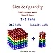 6 Rainbow Colors 252 Pieces 216pcs + 36pcs 5mm Magnetic Balls Building Blocks Sculpture Magnets Educational Game Magnet Toy Intelligence Development Stress Relief Imagination Gift Magnetic Balls 5mm