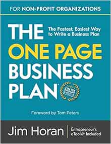 Editable one-page business plan template word image