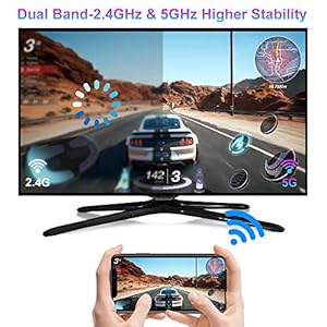 Wireless Wifi Display Dongle, 5GHz 2.4GHz Wireless WiFi 4K Display Dongle HDMI Stick Ricevitore Dongle WiFi, Supporto… - immagine 4