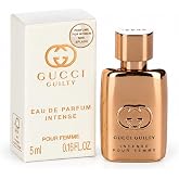 Gucci Guilty Perfume For Women Eau De Parfum Intense Mini Perfume Splash 0.16 Fl Oz