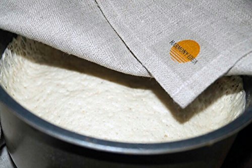 Professional Bakers Couche Pure Flax Linen 100% Bake Ware Canvas Bread Baguettes loafs Proofing Cloth (26x23) - Thumbnail 4