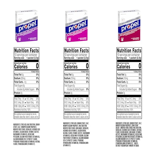 PROPEL ELECTROLYTE ENHANCED WATER DRINK MIX POWDER PACKETS, GRAPE VARIETY PACK, ZERO CALORIE & SUGAR HYDRATION WITH VITAMINS C & E (30 PACKETS)