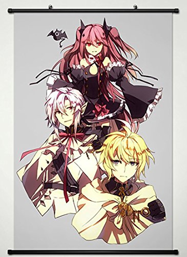 Wall Scroll Poster Fabric Painting For Anime Seraph of the End Ferid Bathory & Krul Tepes & Mikaela Hyakuya 003