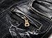 Aiyino Men's Ripped Slim Straight Fit Biker Jeans With Zipper Deco,US 32,Black
