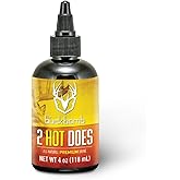 Hunters Specialties Buck Bomb Natural 2 Hot Does Liquid Scent w/Wicks | Deer Buck Lure Hunting Primetime Post/Pre Rut Scent Attractant for Hunting, 4 Oz (118 ml.)