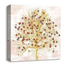 Beautiful Painting Trees Artwork for Home Framed