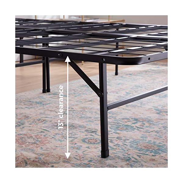 Linenspa 8” Memory Foam and Innerspring Hybrid Mattress + 14” Black