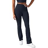 YITTY Active Women's Ultraluxe Kick Flare High Waist Legging, Athleisure, 4-Way-Stretch, Deep Navy, XXL/1X, Regular | 32" Inseam
