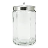 McKesson Sundry Glass Jar, Stainless Steel