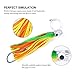 DAOUD Set of 6 Fishing Lures Trolling Lures Saltwater for Tuna Marlin Dolphin Mahi Wahoo and Durado, Included 9 inch Rigged Big Game Fishing Lures and Free Mesh Bag.
