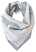 Kishu Baby Organic Blue Gray Reversible Bandana Bib, Gray, One Size