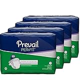 Prevail Per-Fit Maximum Absorbency Incontinence Briefs Regular 20 Count (Pack of 4) Breathable Rapid Absorption Discreet Comfort Fit Adult Diapers