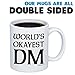 Dungeon Master Mug - World's Okayest DM Coffee Mug - D20 Dice Roleplaying Nerdy 11oz Cup for Men, Women, Best Friend - Tabletop RTS RPG Mug