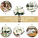 SOLEDI Silk Rose White 10 Heads Artificial Flower French Rose Fake for Bridal Bouquet Wedding Living Room Table Home Garden Decoration