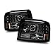 SPPC Black Projector Headlights Assembly Set with Halo For Ford F-150/F-250/Bronco - (Pair) Driver Left and Passenger Right Side Replacement