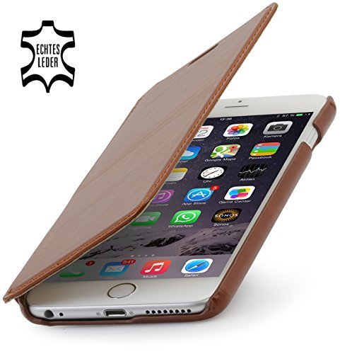 StilGut Book Type Case for Apple iPhone 6 Plus (5.5'') cognac