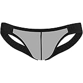 Pructi Men's Thongs Sexy Low Rise G String Mesh JockStrap Stretch Athletic Supporters Men Underwear