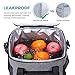 Lifewit Soft Cooler Bag Insulated Lunch Bag Box Soft Cooling Tote with 2 Ice Packs Grey