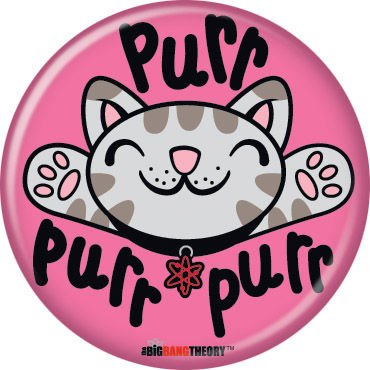 Big Bang Theory - Soft Kitty Purr Purr - Pinback Button 1.25" Bae-24