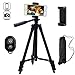 Behomy 42 Inch Aluminum Smart Phone Camera Tripod ,Phone Tripod with Phone Holder and Bluetooth Shutter Control Remote,Tripod for iPhone,Android Smart phone and Camera with Storage Bag (Black)