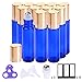 PrettyCare Essential Oil Roller Bottles 10ml (Blue Glass, 12pack, 2 Extra Roller Balls，24 Pieces Labels, Opener, 2 Funnels Roller Balls For Essential Oils