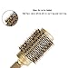 Roewell Thermal Ceramic Ionic Round Barrel Anti-Static Hair Brush with Boar Bristle, 2.1 Inches,Professional Brush for Protecting Hair, Adding Hair Shine, For Hair Drying, Styling, Curling