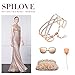 SPILOVE Serend Charm Cubic Zirconia Criss Cross Wide Cuff Bangle Bracelet in 18k Rose Gold Plated Women Jewelry