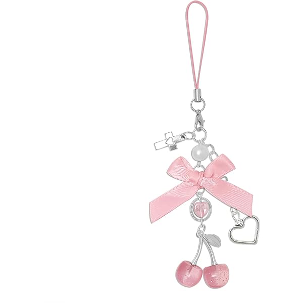 Amazon.com: Nalefow Phone Charms Strap Cute Cherry CellPhone