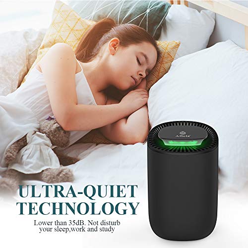 Afloia Electric Home Dehumidifier, Portable Dehumidifier for Home Bedroom 22 Ounces Deshumidificador,Quiet Room Small Dehumidifiers for Home Bathroom Bedroom Dorm Room Baby Room RV Crawl - Thumbnail 3