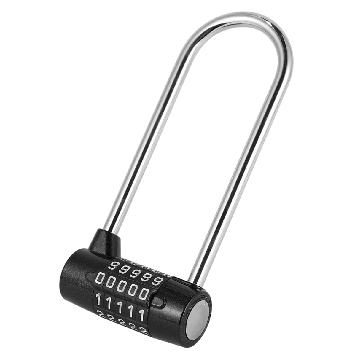 PLAFOPE Large U Password Lock for Cabinet and Door Handles Secure Indoor Door Lock with Key Functionality for Home Safety