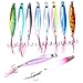 Aorace 10pcs/lot Saltwater Fishing Casting Metal Jig 40g Shore and Boat Jigging Lure Bait Lead Fish With feather 8.7cm/40g