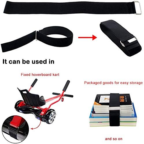 Lot de 4 sangles réglables pour hoverboard Go Kart avec boucle en acier