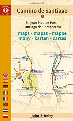 Download Camino de Santiago Maps - Mapas - Mappe - Mapy - Karten - Cartes: St. Jean Pied de Port - Santiago de Compostela (Camino Guides)