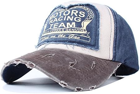 Vankerful Vintage Washed Denim Cotton Sports Baseball Cap for Women and Men