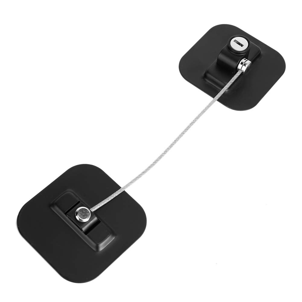 Dual-Mode Fridge & Cabinet Lock Set — Key + Resettable Combination, Childproof for Refrigerators, Freezers, Drawers Home Offices