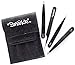 Professional Tweezer Pack- 4 Tweezers Set- Ingrown Hair Remover Treatment. Premium Eyebrow Shaper. Tweezers With Case.